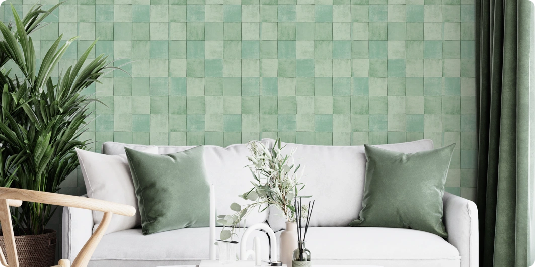 Wallpaper with square pattern perfect for your home